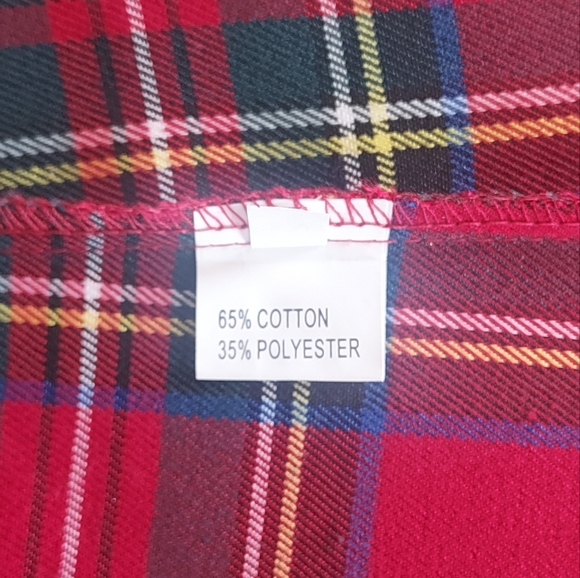 Plaid, cotton / poly blend women's skirt, size medium - Picture 5 of 7